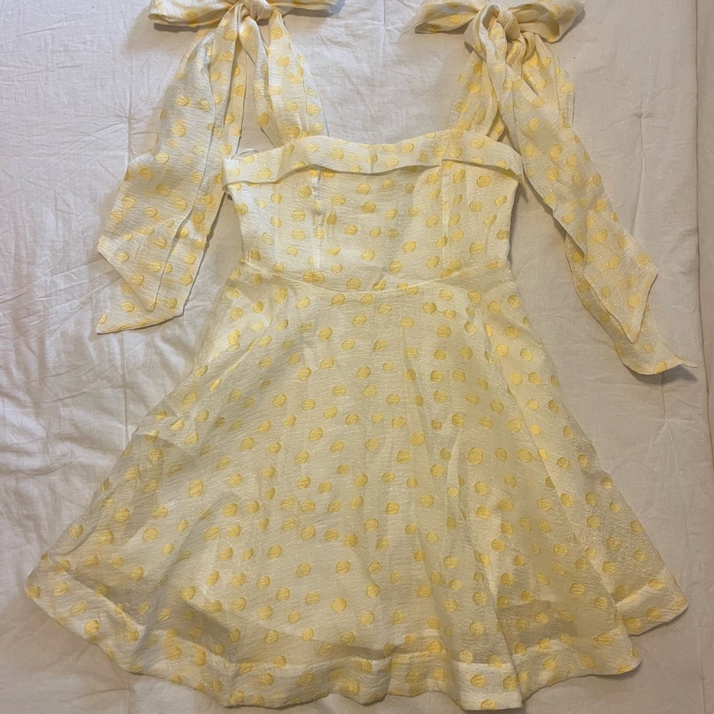 MARBLE Yellow Polka Dot Dress